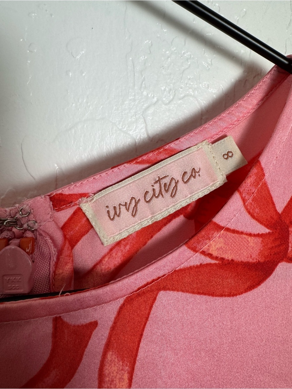 Ivy City Co Pink and Red Ribbon and Bow Print Ruffle Tiered Maxi Dress - Picture 5 of 14